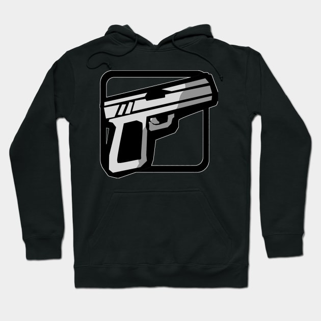 hand gun Hoodie by letsholo